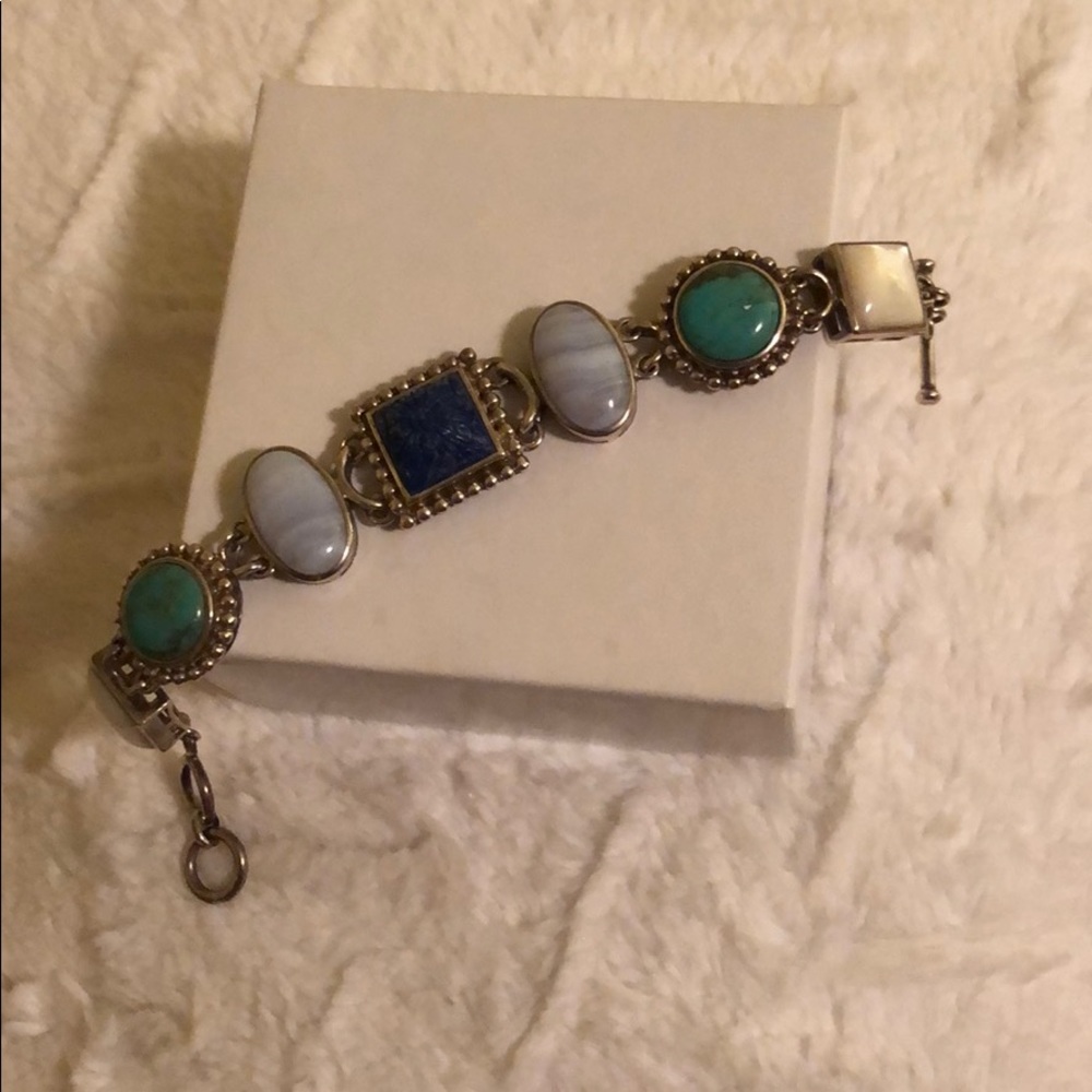 Sterling Silver Gemstone Bracelet